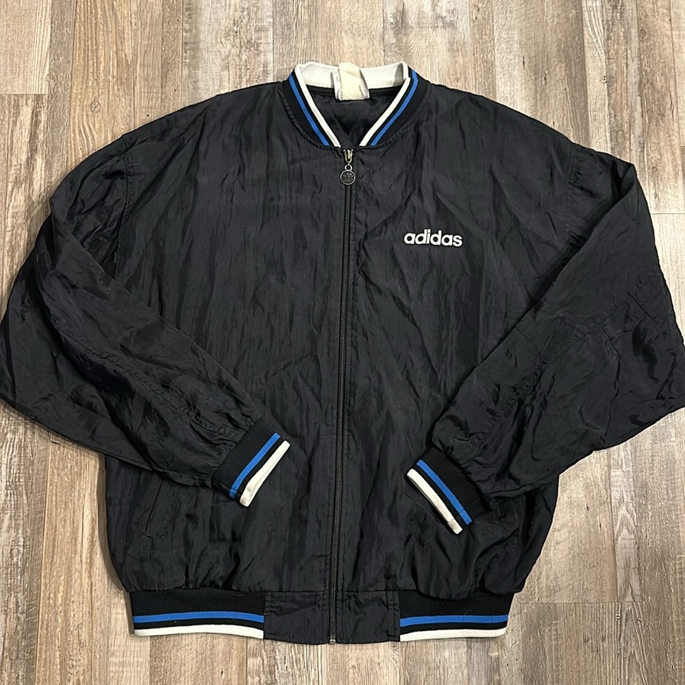 Vintage 90s Adidas Jacket logo. Windbreaker